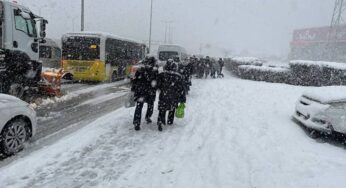 İstanbul’da Kar Yağışı Sebebiyle Kamu Çalışanlarına Müsaade