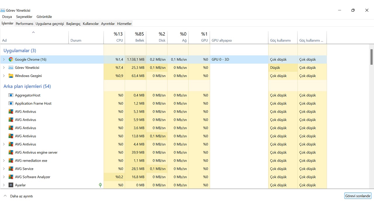 Meral Erden: Windows'Ta Yüksek Cpu (İşlemci) Kullanımı Nasıl Azaltılır? 3