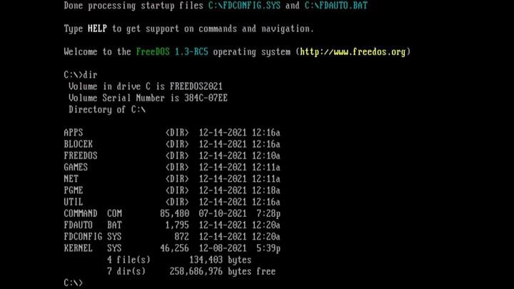 Şinasi Kaya: Disket Kullananlara Müjde: Freedos 1.3 Çıktı 1