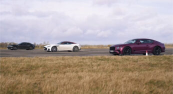 Ferrari Roma ve Bentley GT ve Aston Martin DBS Drag Yarışı