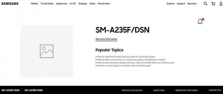 Şinasi Kaya: Samsung Galaxy A23 4G Samsung'Un Resmi Web Sitesinde Göründü 3