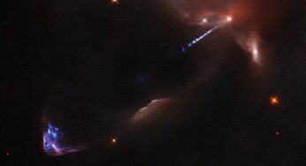 Hubble, genç bir yıldızdan fırlatılan gazı yakaladı