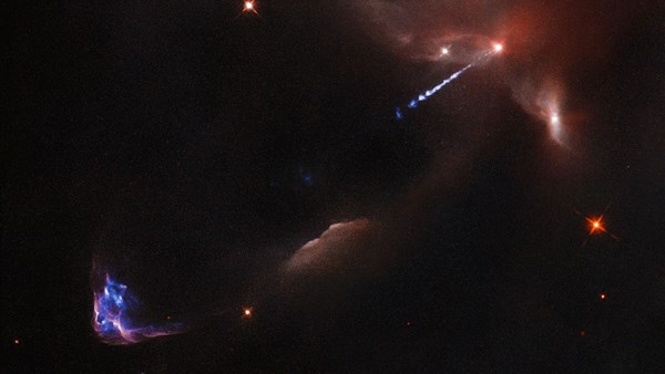 Meral Erden: Hubble, genç bir yıldızdan fırlatılan gazı yakaladı 3