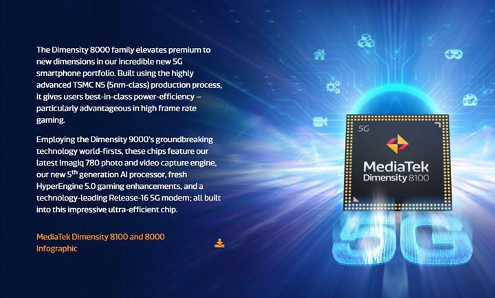 İnanç Can Çekmez: MediaTek Dimensity 8100'ün ayrıntıları ortaya çıktı: Snapdragon 888'den daha uygun performans 2