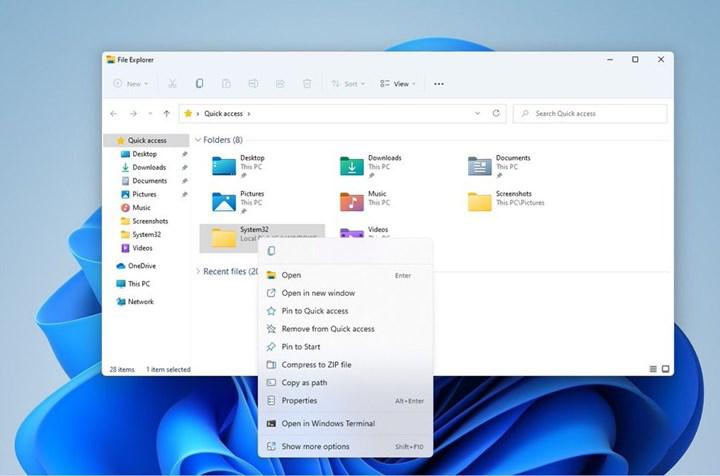 Meral Erden: Microsoft, Windows 11'in sağ tıklama menüsünü hızlandırdı 3