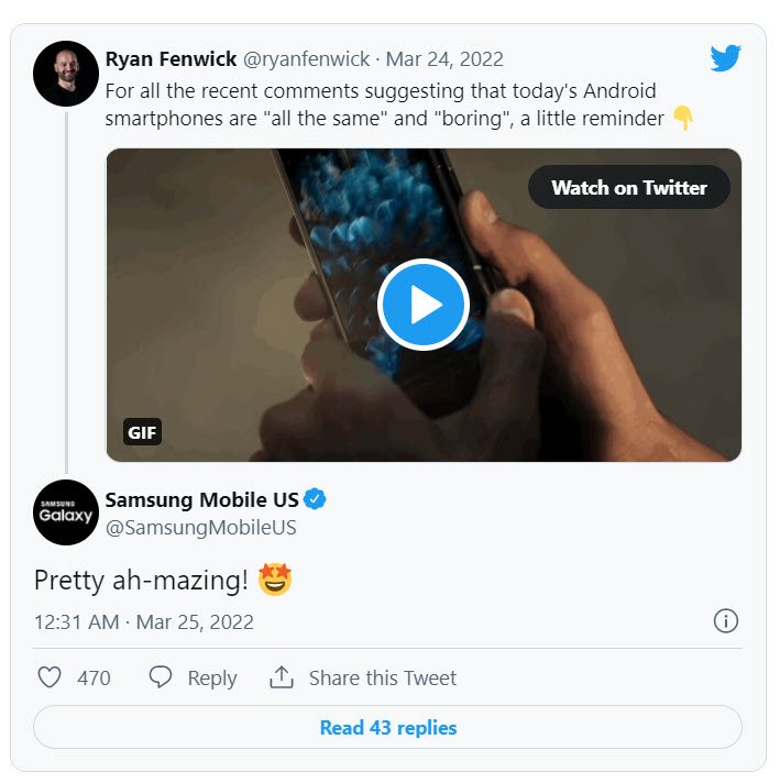 İnanç Can Çekmez: Samsung Twitter'da OPPO'nun Telefonunu Beğendi; Herkes Şaşırıp Kaldı 1