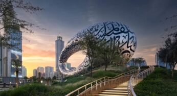 Yedi katlı Museum of the Future, sütunsuz bir yapıya sahip