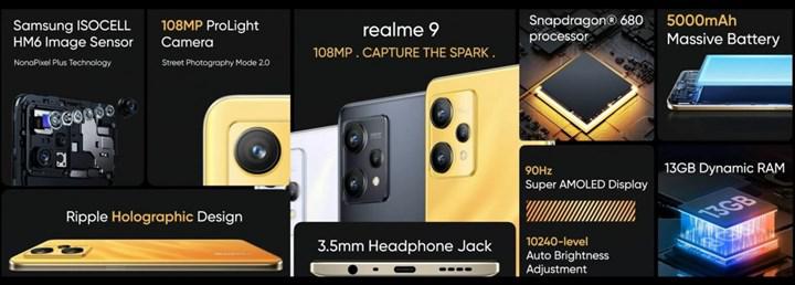 İnanç Can Çekmez: 108MP ana kameralı Realme 9 4G tanıtıldı! İşte özellikleri ve fiyatı 2