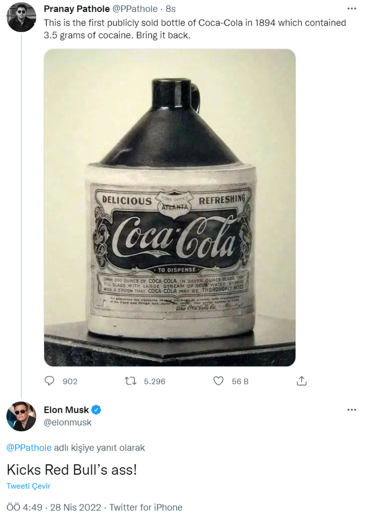 Meral Erden: Elon Musk: Coca-Cola'Yı Alıp İçine Tekrar Kokain Koyacağım 1