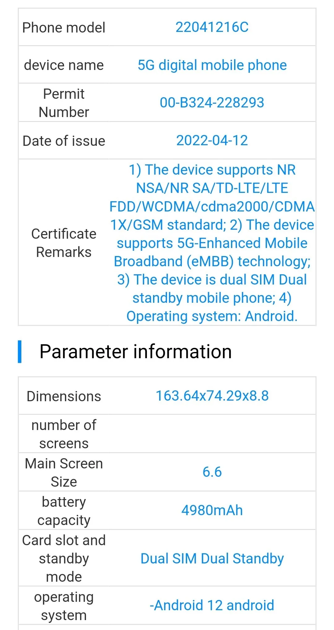 Meral Erden: Redmi Note 12 Pro, Tenaa Web Sitesinde Görüldü 3