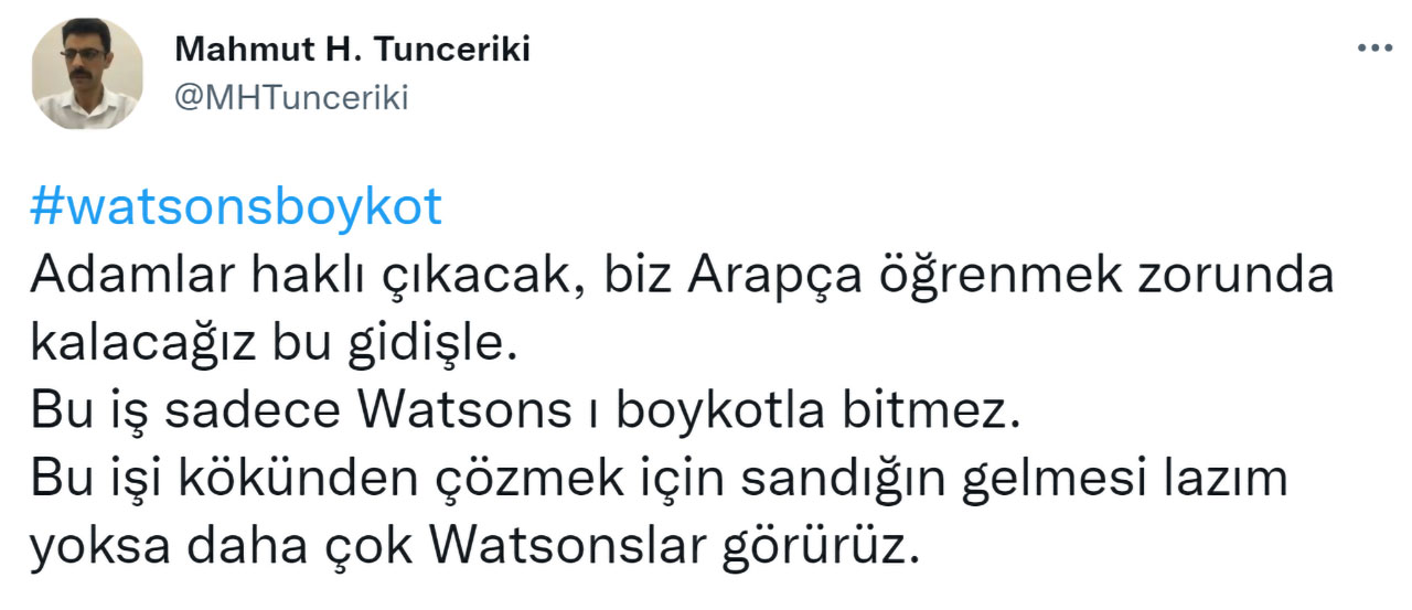 İnanç Can Çekmez: Watsons'In Kataloğuna Arapça Sayfalar Koyması Gündem Oldu 7