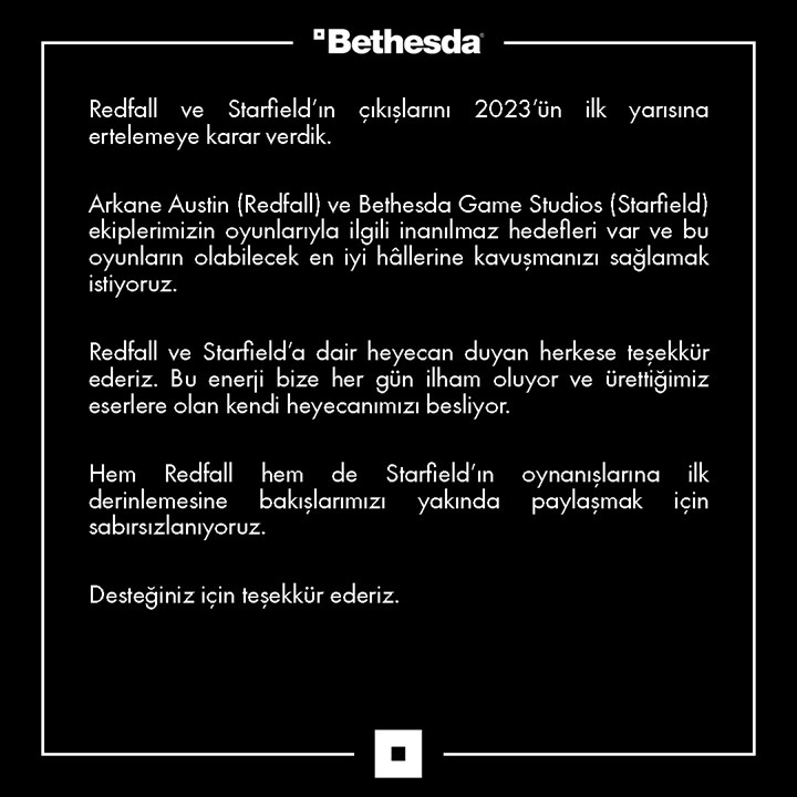 İnanç Can Çekmez: Bethesda'Nın Merakla Beklenen Iki Oyunu Starfield Ve Redfall Ertelendi 3