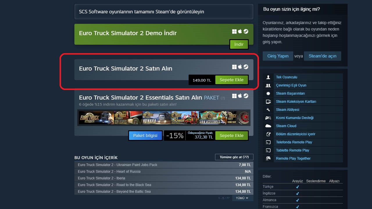 İnanç Can Çekmez: Euro Truck Simulator 2 Türkiye Fiyatına Dev Zam! 1