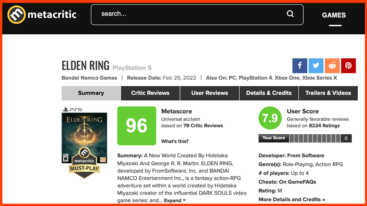 İnanç Can Çekmez: Oyunlar Hakkında Bilgi Veren Metacritic Nedir, Neden Değerli? 3