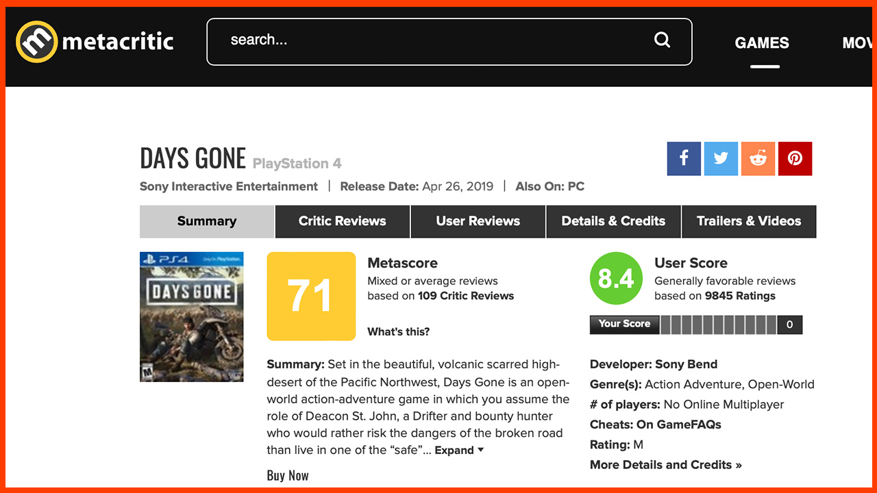 İnanç Can Çekmez: Oyunlar Hakkında Bilgi Veren Metacritic Nedir, Neden Değerli? 13