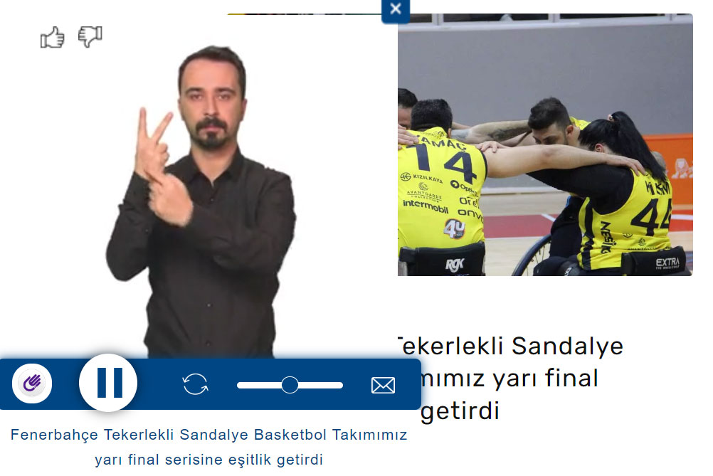 Şinasi Kaya: Fenerbahçe Sitesindeki Tüm Yazılar İşaret Lisanına Çevriliyor 25
