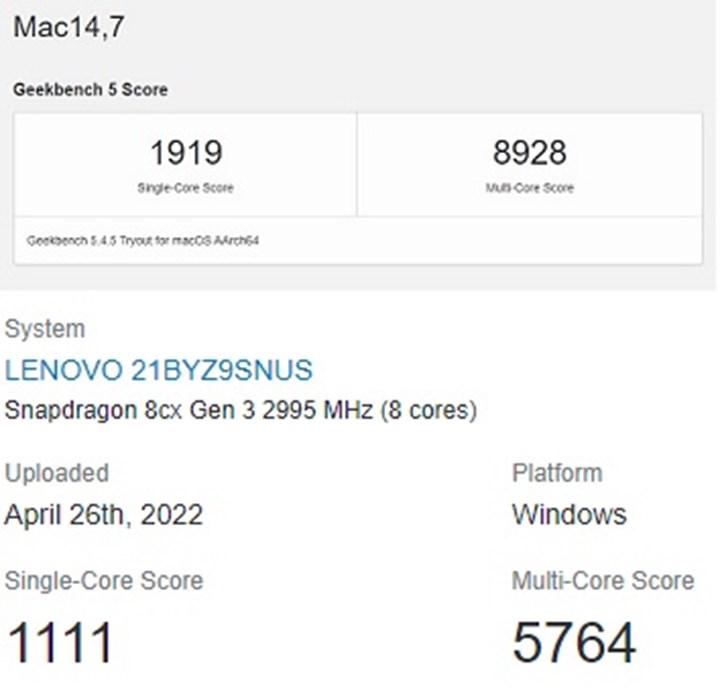 Şinasi Kaya: Snapdragon 8cx Gen 3 yonga seti Apple M2’den çok yavaş 1