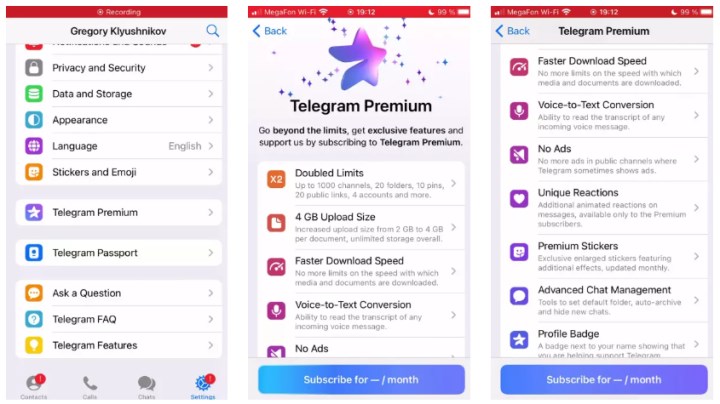 İnanç Can Çekmez: Telegram Premium Aboneliğinin Maliyeti Ortaya Çıktı 3