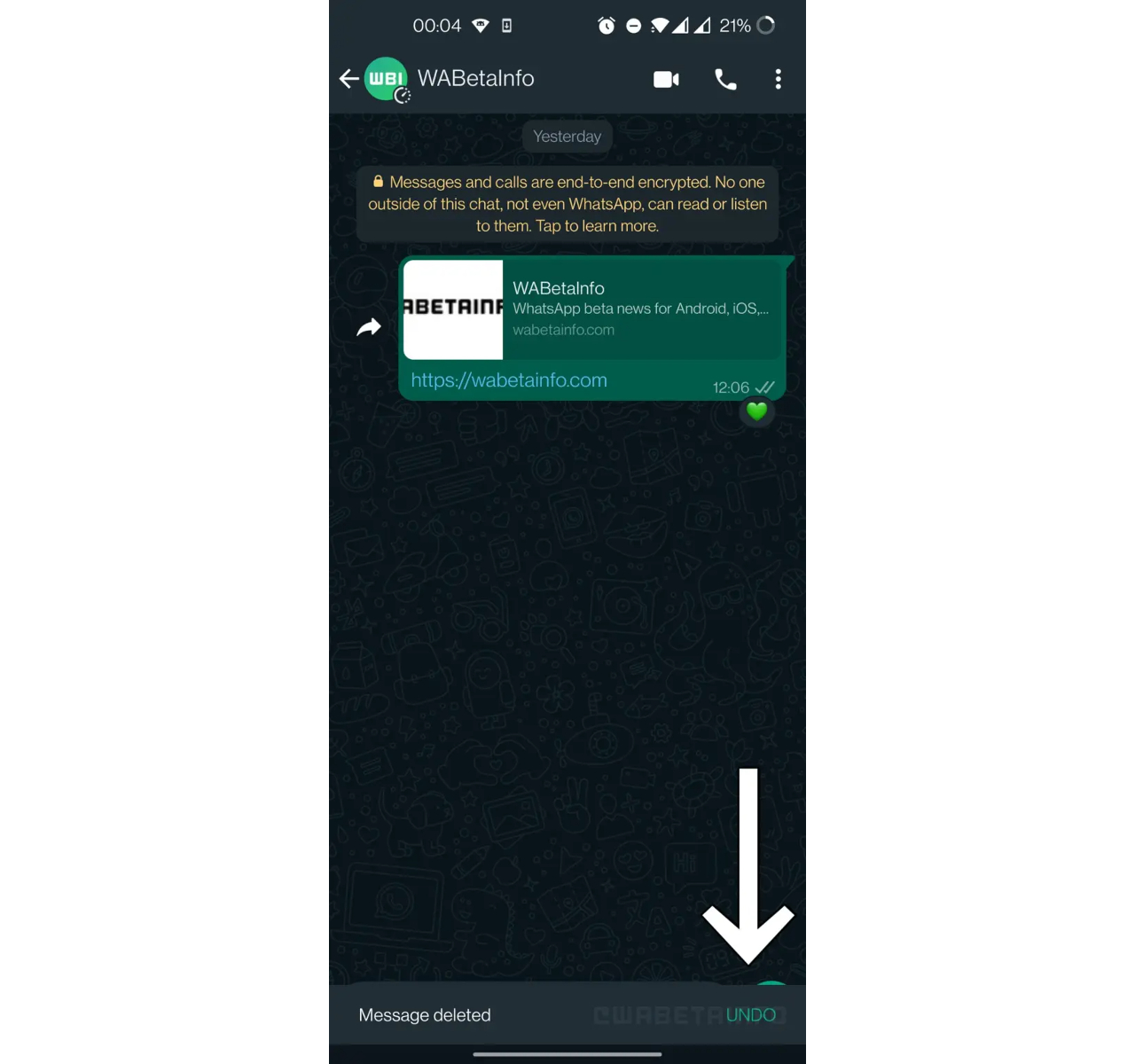 Ulaş Utku Bozdoğan: WhatsApp'a Süreçleri Geri Alma Butonu Geliyor! 117