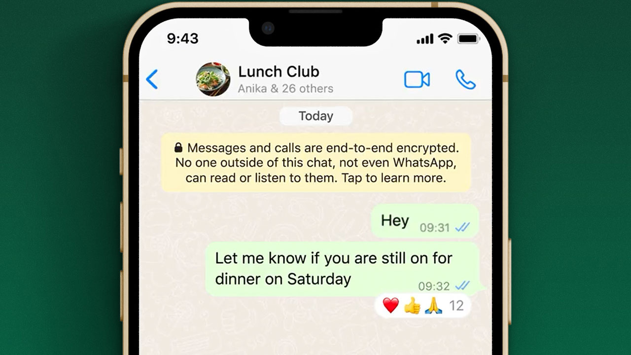 Ulaş Utku Bozdoğan: WhatsApp'ta İletilere Her Emojiyle Reaksiyon Verebilirsiniz! 1