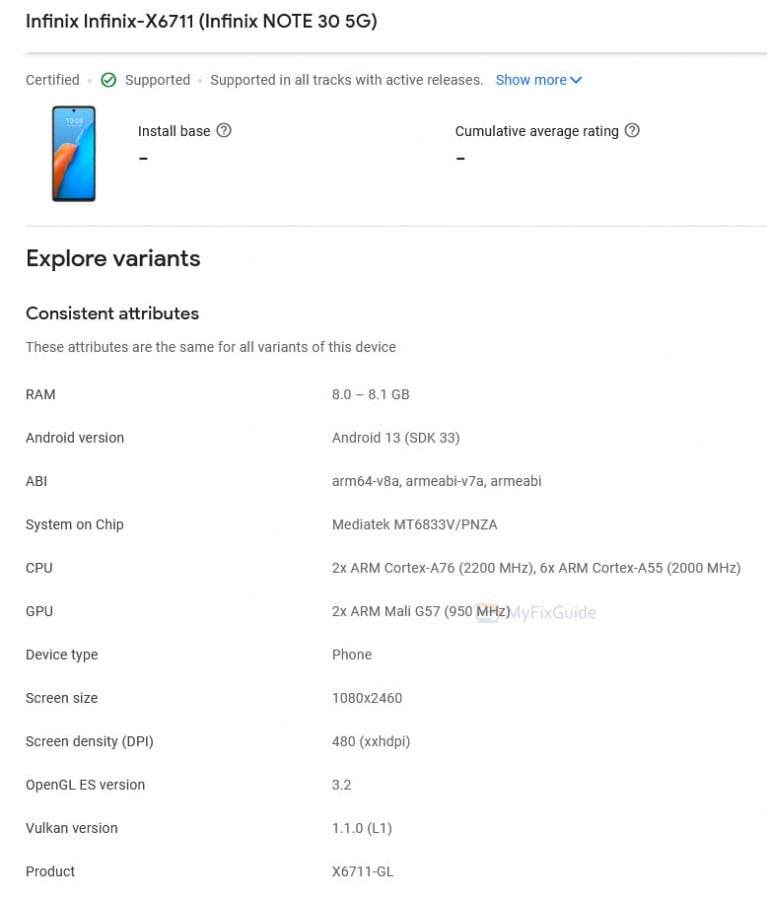 İnanç Can Çekmez: Infinix Note 30 Serisi Google Play Console’da Görüldü 3