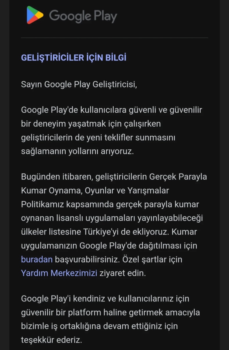 İnanç Can Çekmez: Google, Türkiye'De Kumar Uygulamalarına İzin Verecek 1
