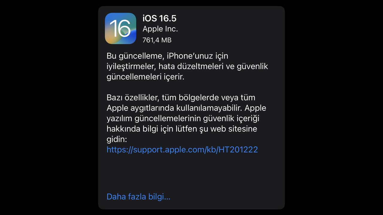 Meral Erden: iOS 16.5 Yayınlandı: İşte Yenilikler 1