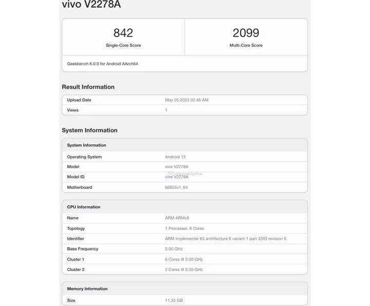 İnanç Can Çekmez: Uygun Fiyatlı Vivo Y78 Geekbench'Te Göründü: Pekala Neler Sunuyor? 3