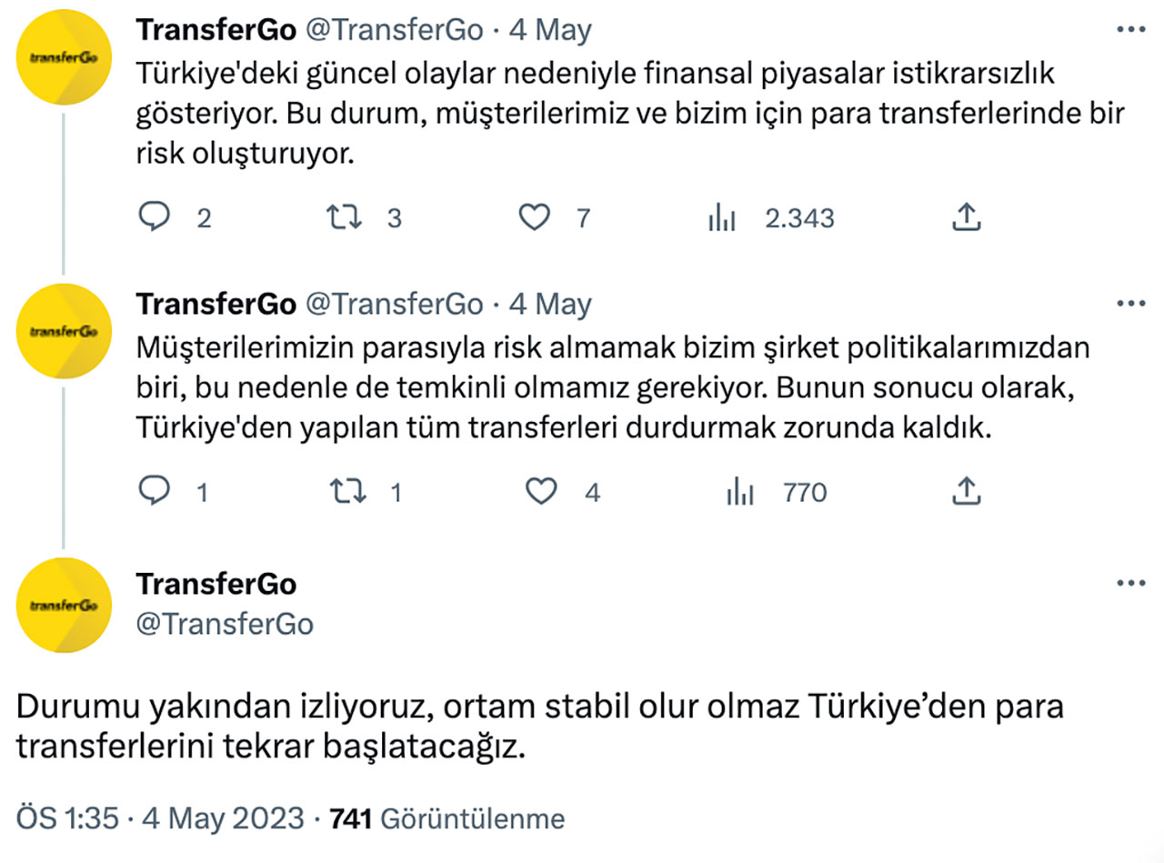 Şinasi Kaya: Wise ve TransferGo, Türkiye'deki İşlemleri Durdurdu 23