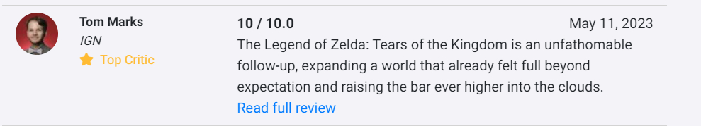 Şinasi Kaya: Yeni The Legend Of Zelda Oyununa Gelen İnceleme Puanları 3