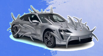 Porsche Taycan, Devasa Boynuzlarla Kaplandı – Webtekno