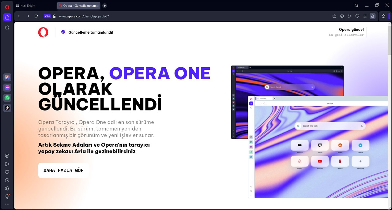 Ulaş Utku Bozdoğan: Popüler Web Tarayıcı Opera'Nın Adı Ve Tasarımı Değişti: İşte Yapay Zekâ Odaklı Yeni Hali! 1