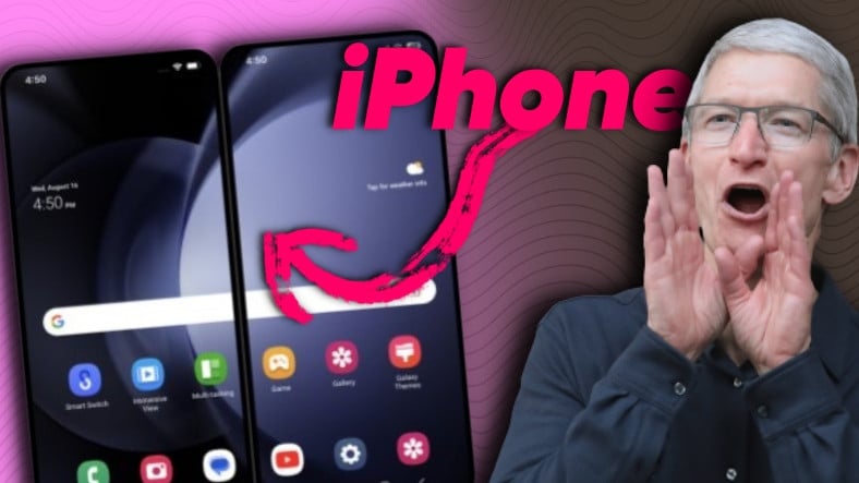 İnanç Can Çekmez: Samsung'dan "İki iPhone'u Birleştirip" Katlanabilir Telefona Dönüştürebileceğiniz Tuhaf Uygulama 3