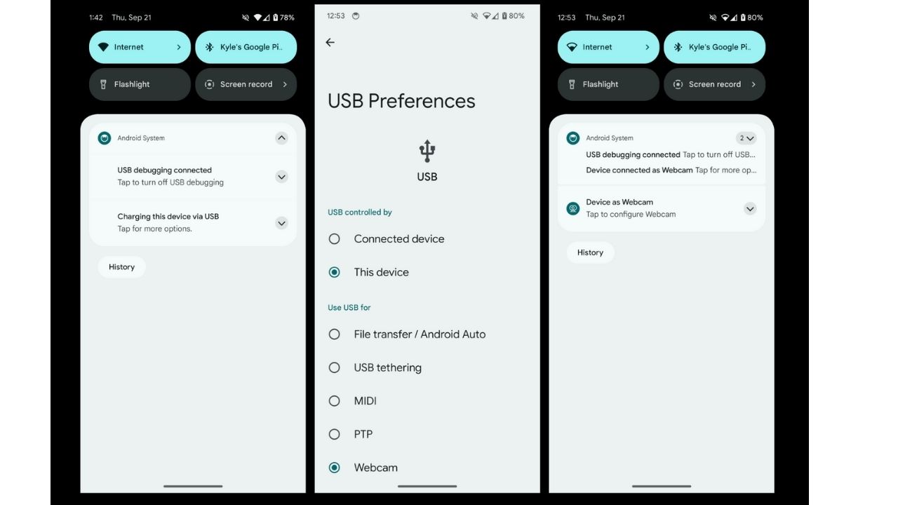 Meral Erden: Android 14'ün Beta Sürümünde Keşfedilen Yeni Özellik, Telefonu Bir Web Kamerası Olarak Kullanabilmemizi Sağlıyor 3