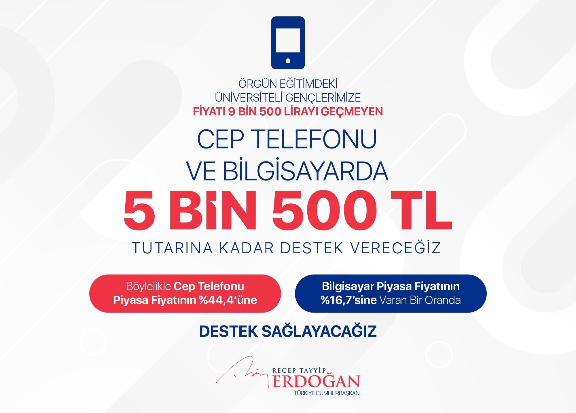 Şinasi Kaya: Cumhurbaşkanı Erdoğan, Öğrencilere Sağlanacak Vergisiz Telefon Uygulamasının Detaylarını Açıkladı 1