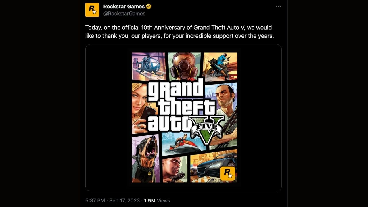 Ulaş Utku Bozdoğan: Rockstar Games, Gta V'In 10. Yaş Gününü Kutlarken Oyunculara Teşekkür Etti 1