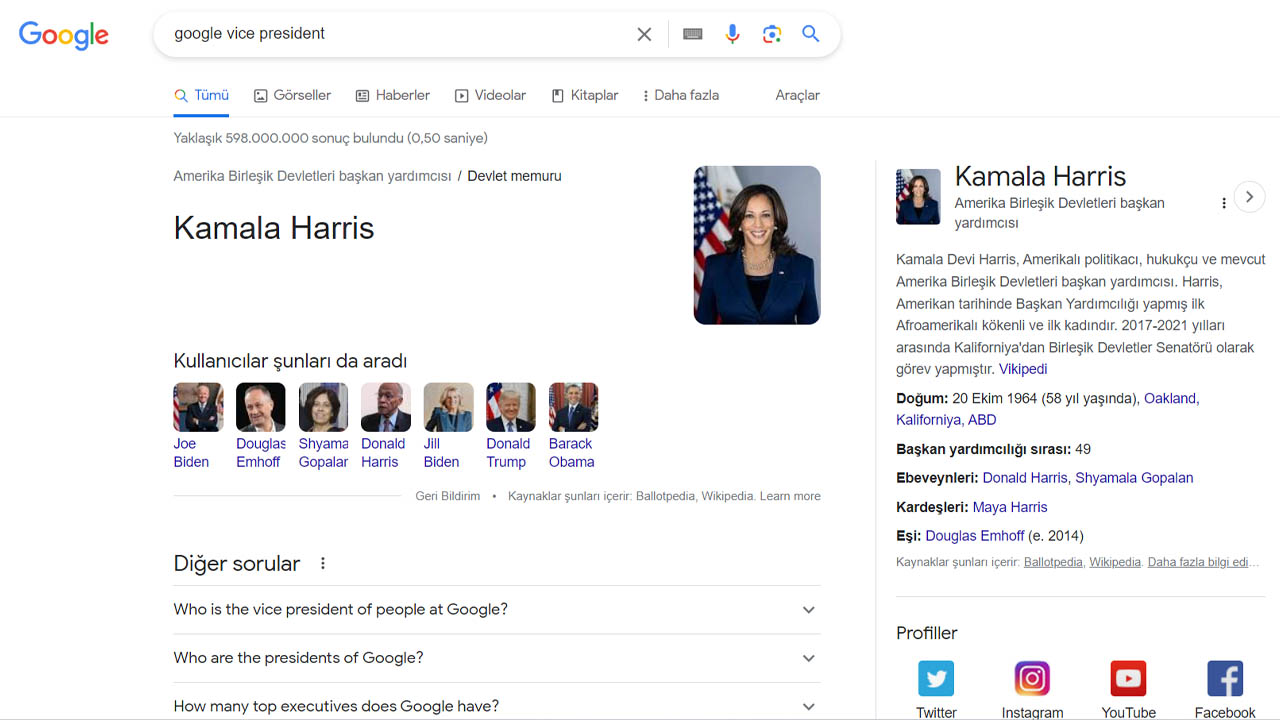 Şinasi Kaya: Google Arama'da Garip Hata: Arama Motoru, Google Başkan Yardımcısının Kim Olduğunu Bilmiyor 11