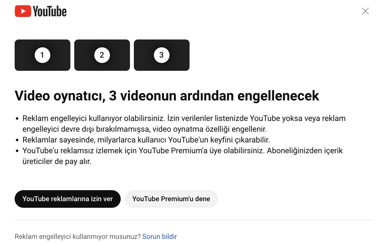 Şinasi Kaya: Youtube'Un Reklam Engelleyici Yasağı Türkiye'De! 3 Videonun Ardından Video İzlenemeyecek 1