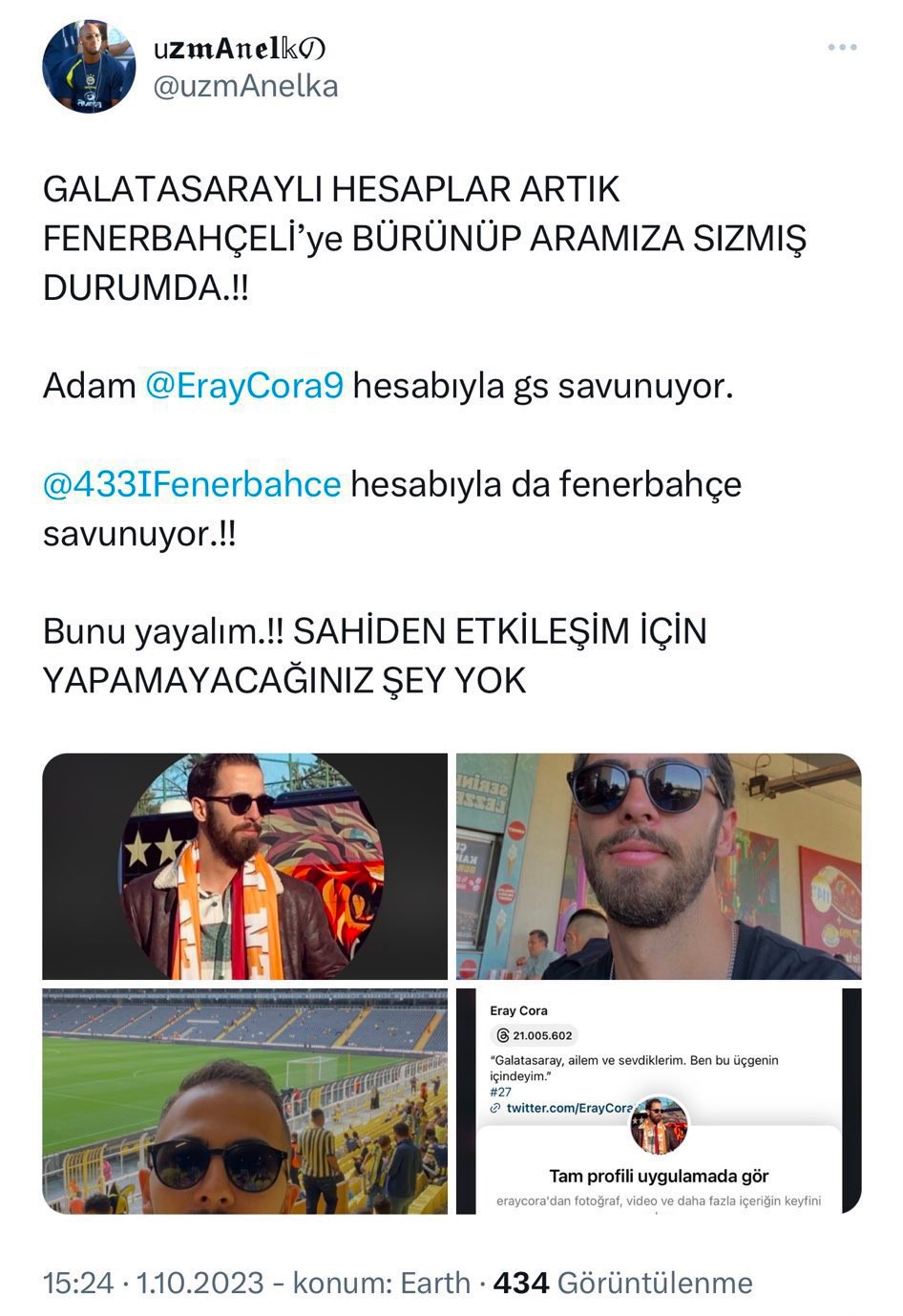 Ulaş Utku Bozdoğan: İkiz Taraftar Sayfası Adminleri, Galatasaraylılarla Fenerbahçelileri Karşı Karşıya Getirdi: İşte Trol Mü Trol Olayın Aslı 1