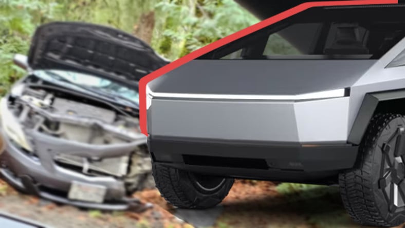 İnanç Can Çekmez: Tesla Cybertruck, İlk Kez Trafik Kazasına Karıştı: Çarpan Araba Pert Oldu 7