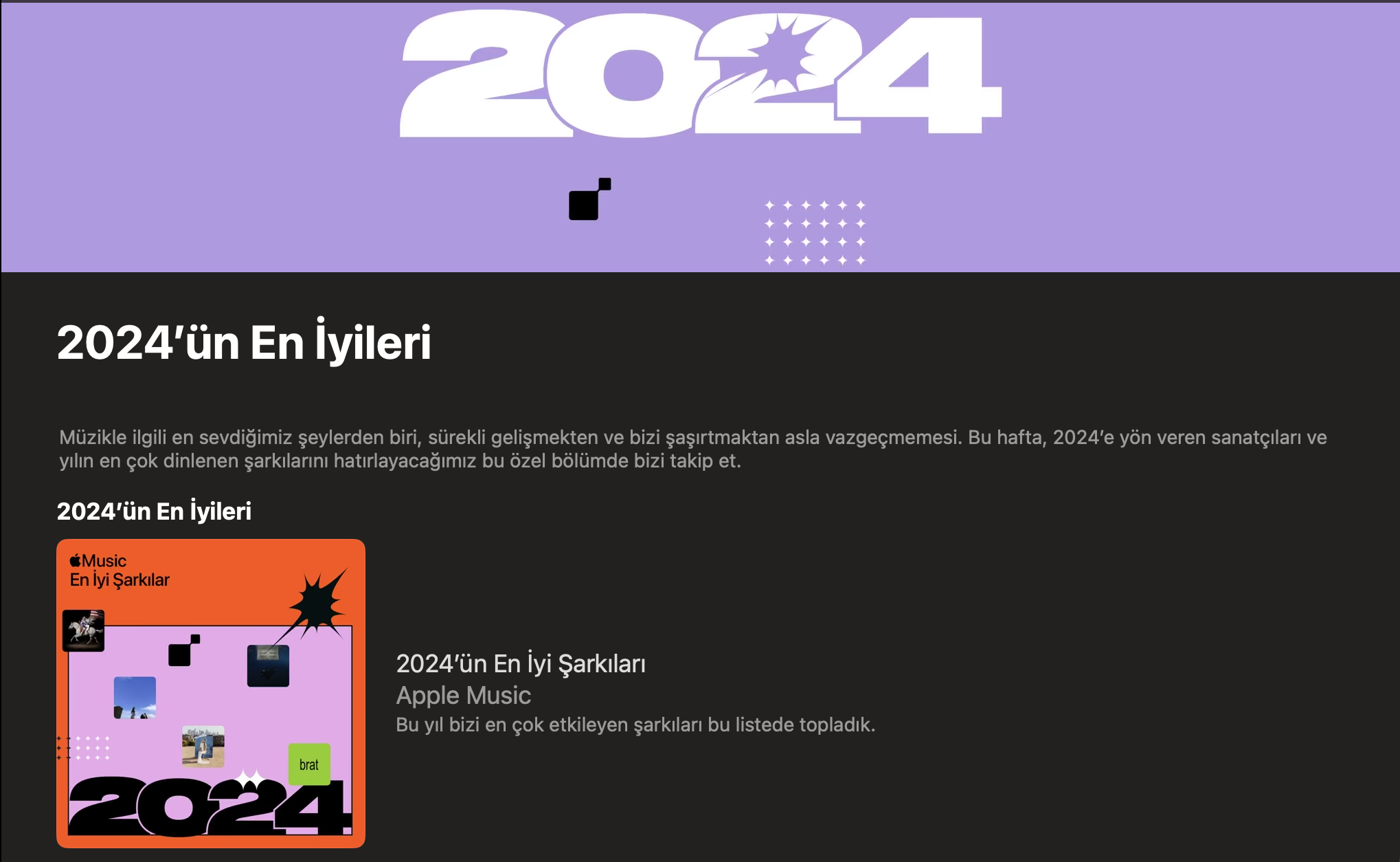 2024 Yılının En İyileri: Apple Music Listeleri Yayında!