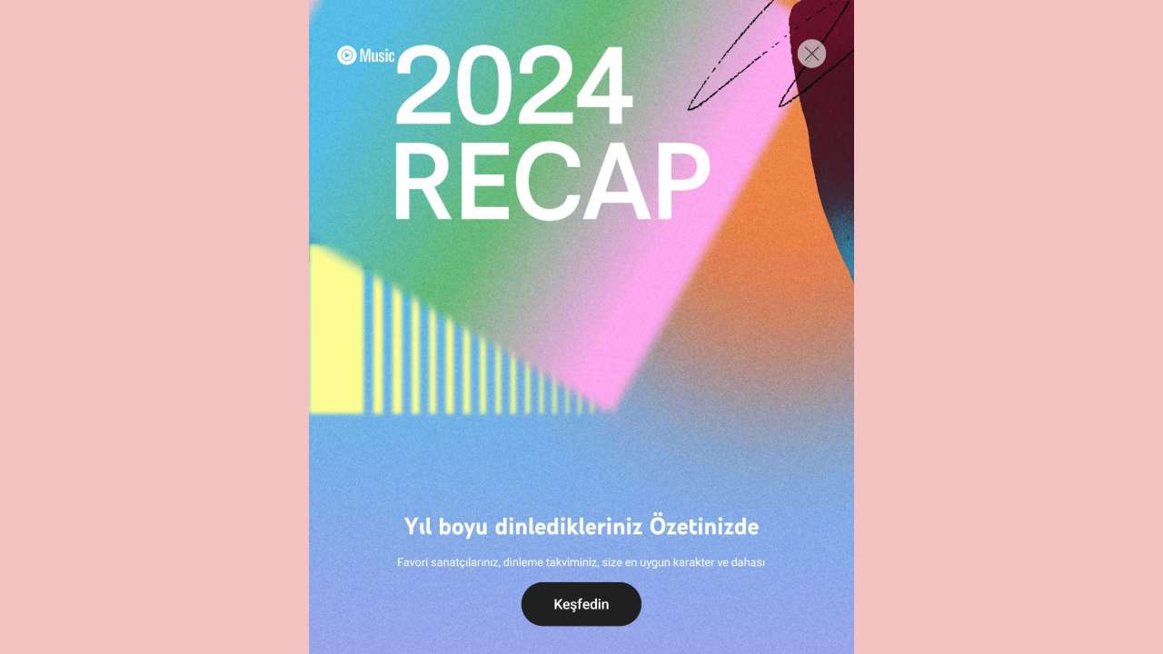 Youtube Music 2024 Yıllık Özeti