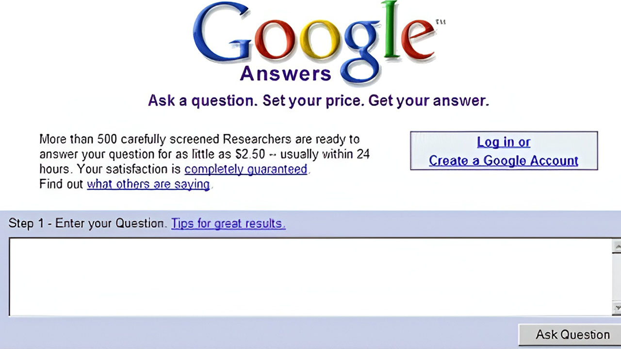 Google Answers: Başarısızlık Hikayesi Ve Sebepleri