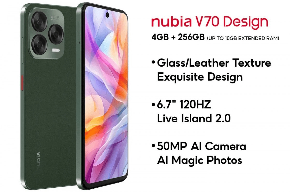 Nubia, Yeni V70 Design Modeli Ile Piyasada