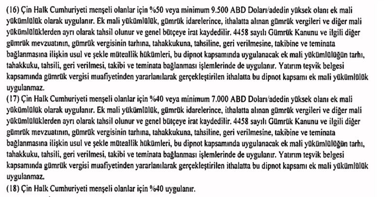 2024'te Çin İthal Otomobillerine Uygulanan Ek Vergi Oranı %50'ye Çıktı