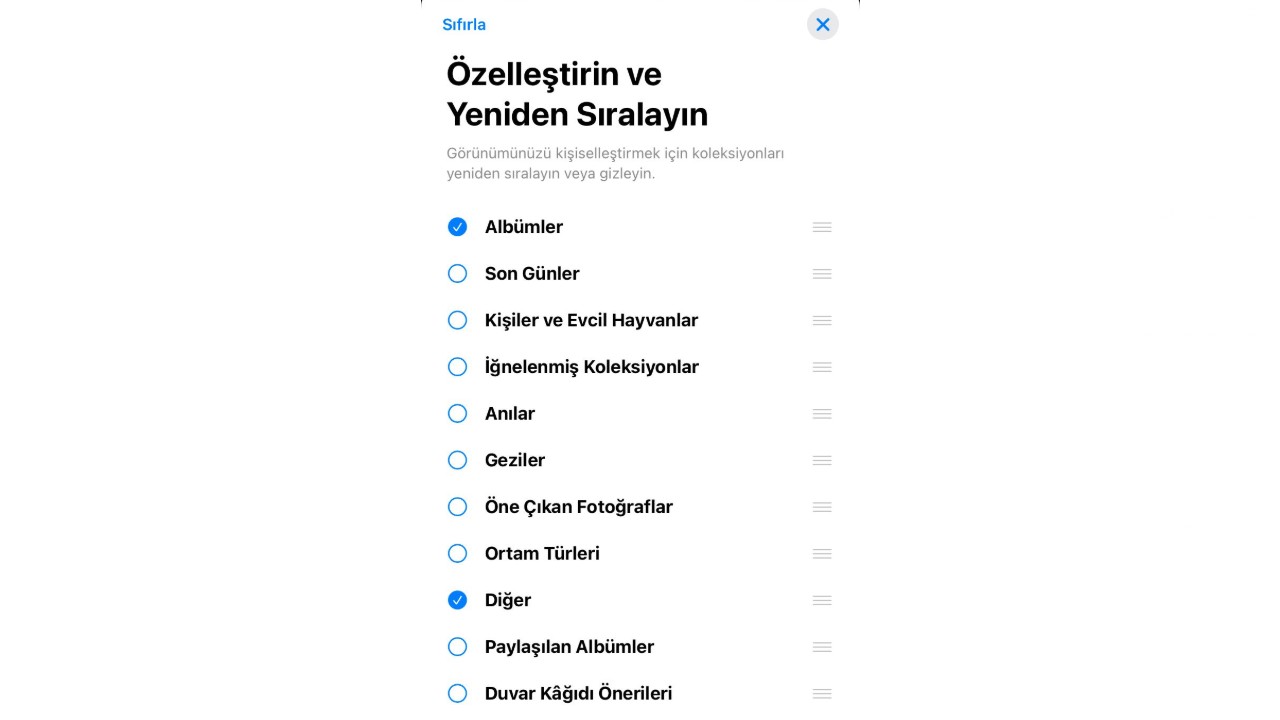 iOS 18 Güncellemesi ile Fotoğraflar Uygulamasında Değişiklikler