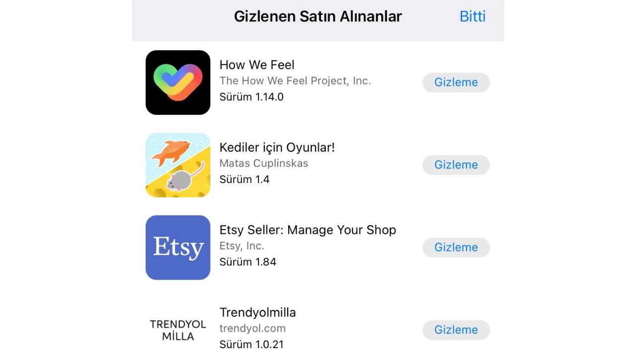 App Store İndirme Geçmişi Nasıl Silinir?