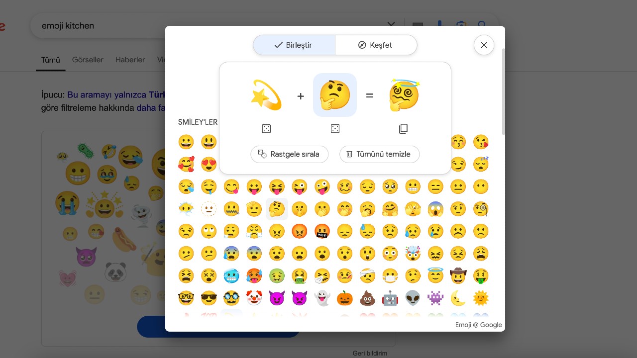 Kendi Emojinizi Oluşturmanın Yolu: Emoji Kitchen