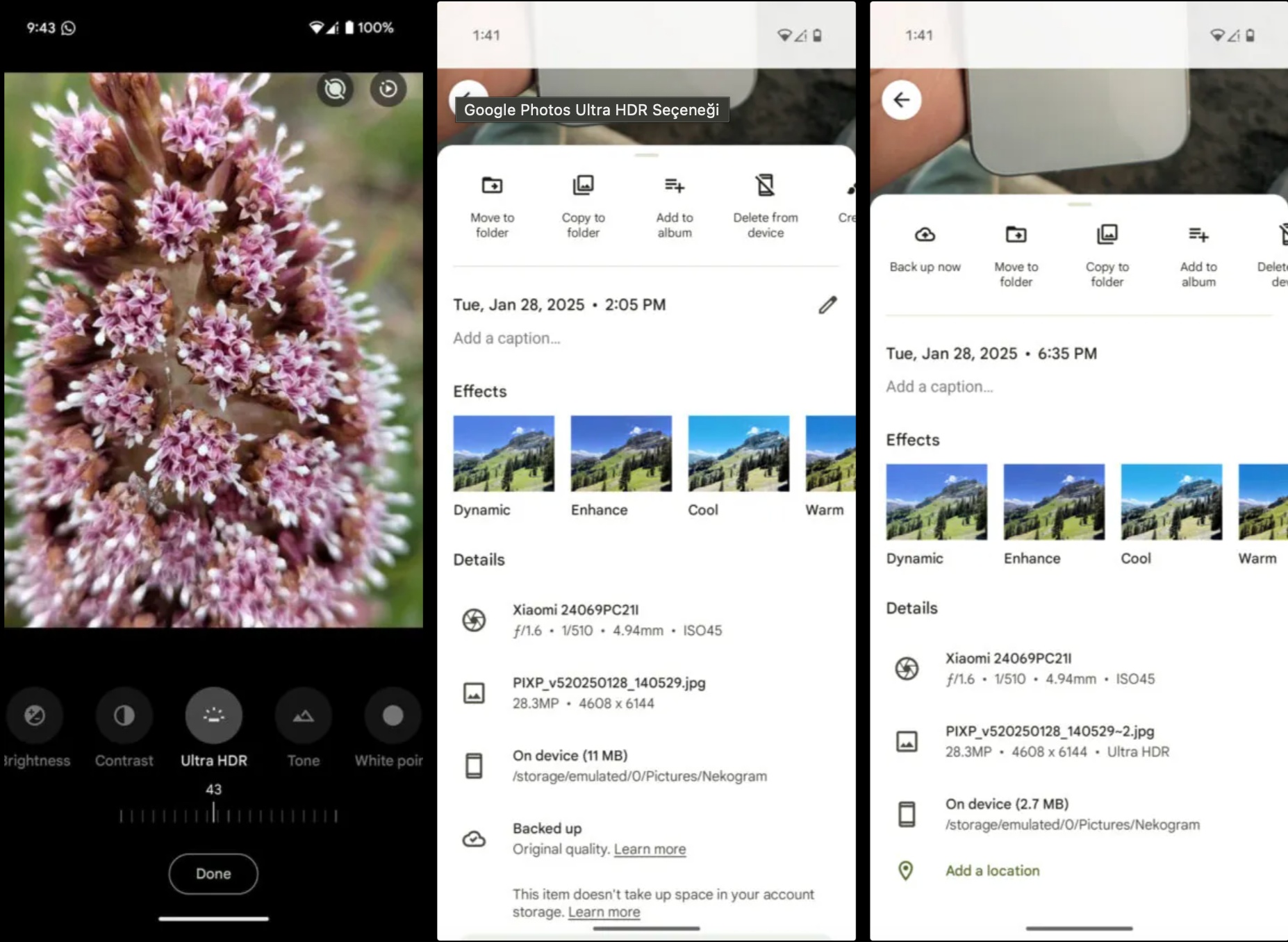 Google Fotoğraflar Uygulamasına Yeni ve Güçlü Ultra HDR Özelliği Eklendi