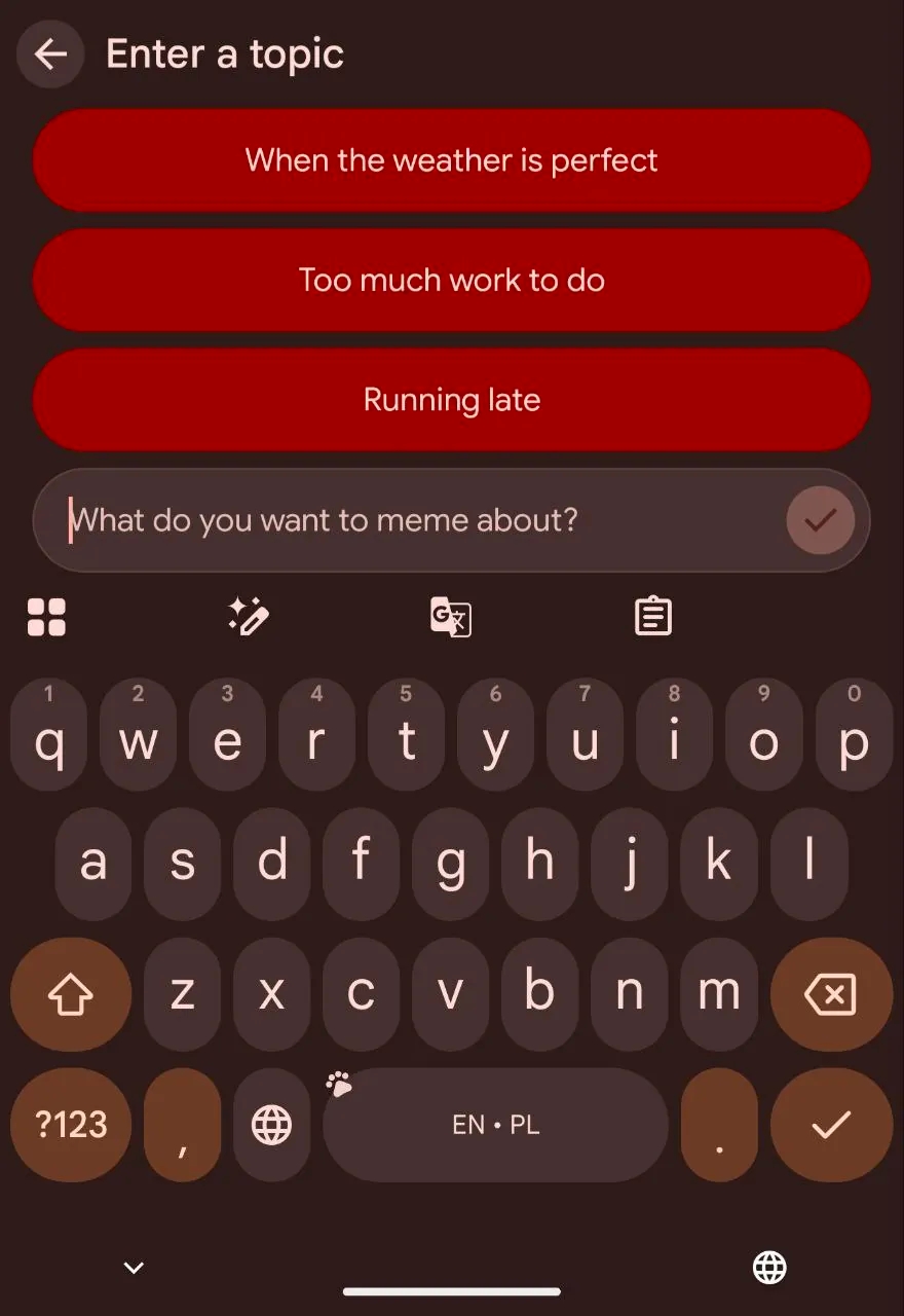 Google'dan Gboard için Yapay Zekâ Destekli Meme Oluşturucu